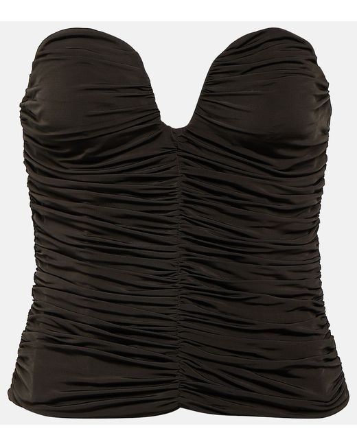 Magda Butrym Ruched jersey bustier