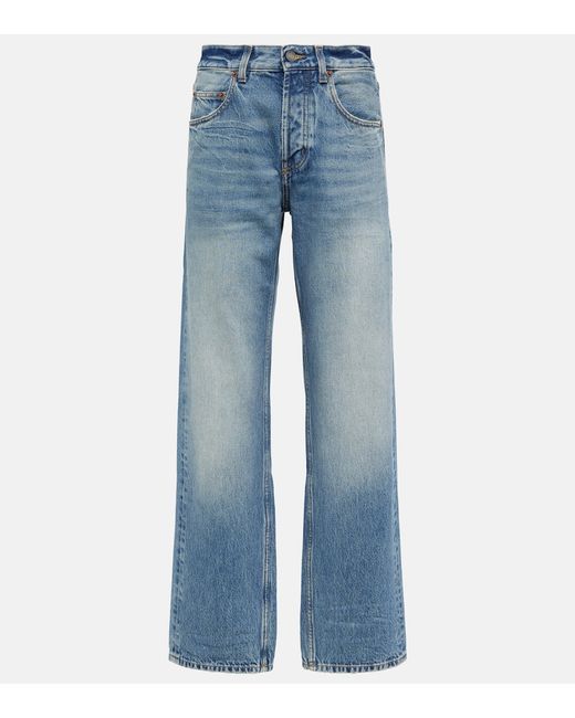 Saint Laurent High-rise wide-leg jeans