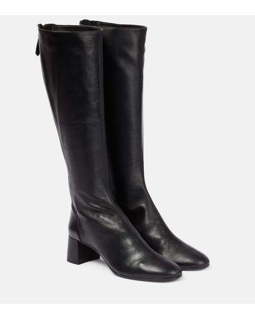 Aquazzura Saint Honore 50 leather knee-high boots