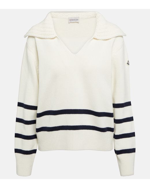 Moncler Striped cashmere and wool sweater