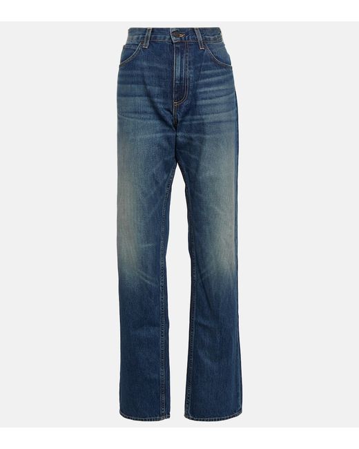 Nili Lotan Taylor mid-rise straight jeans