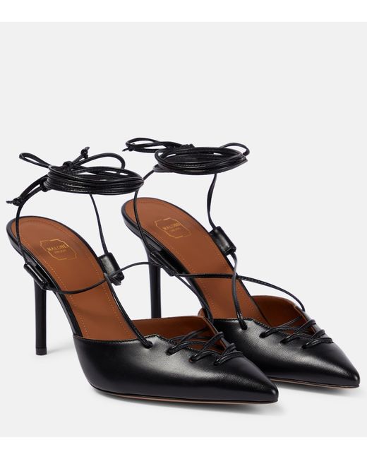 Malone Souliers Marianna leather slingback pumps