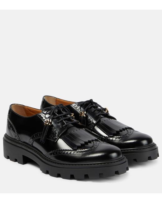 Tod's Gomma tasseled leather brogues