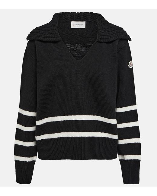 Moncler Striped wool and cashmere sweater