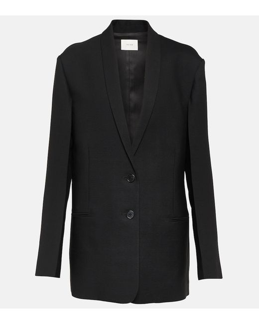 The Row Caped single-breasted wool blazer