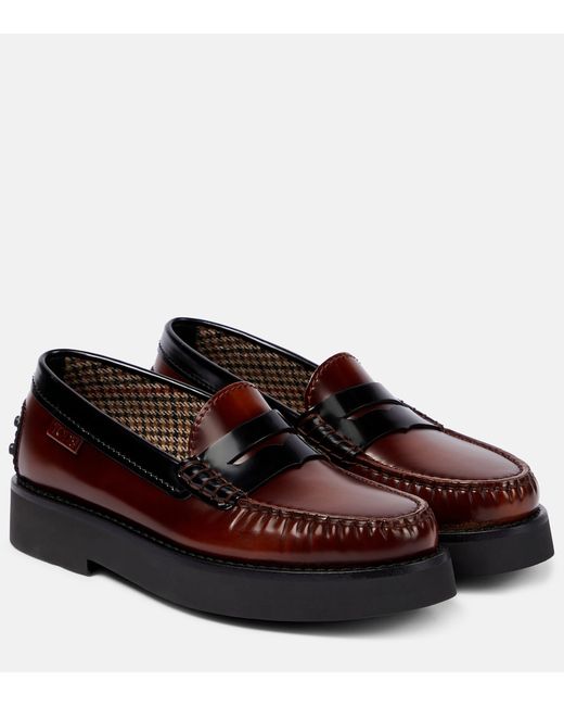 Tod's Leather platform loafers
