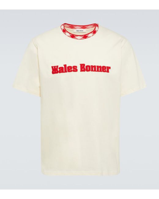 Wales Bonner Original logo-appliqué cotton T-shirt