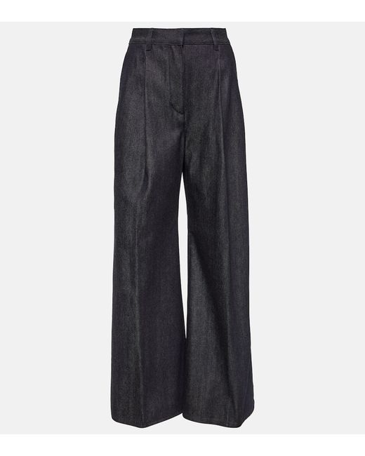 Loro Piana Raydel cotton-cashmere wide-leg pants