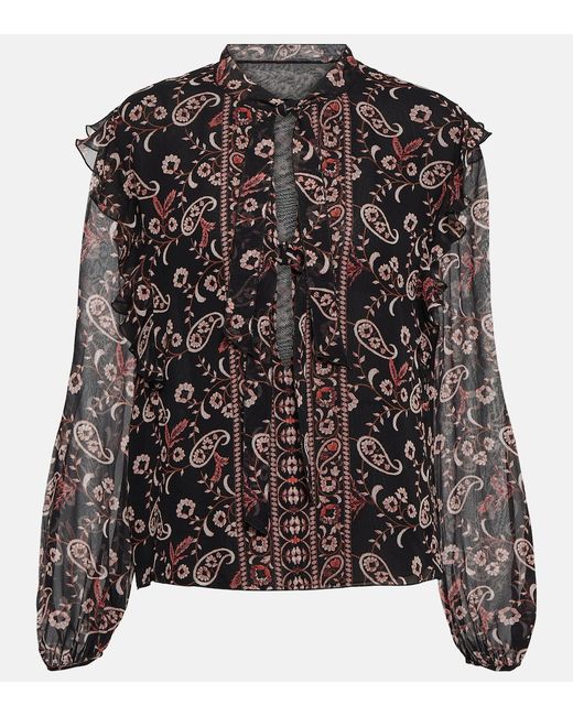 Giambattista Valli Printed silk blouse