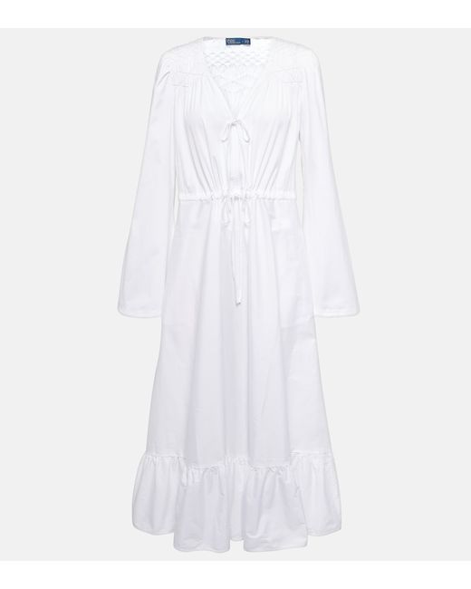 Polo Ralph Lauren Cotton midi dress