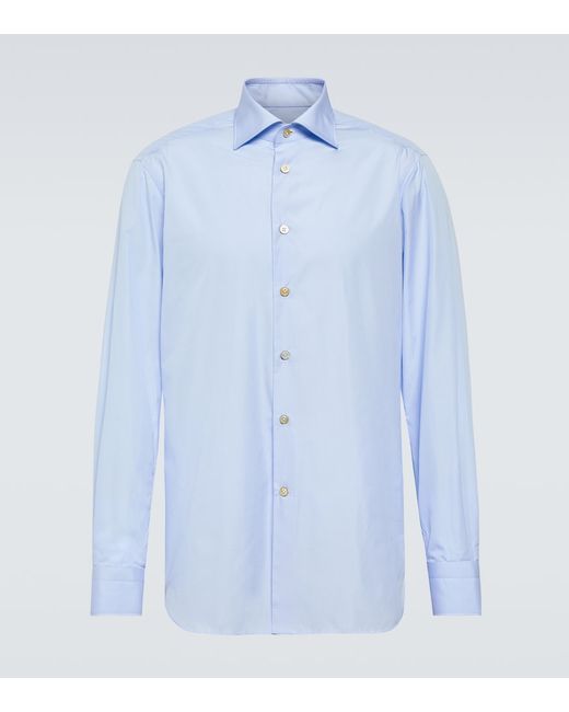 Kiton Cotton poplin Oxford shirt