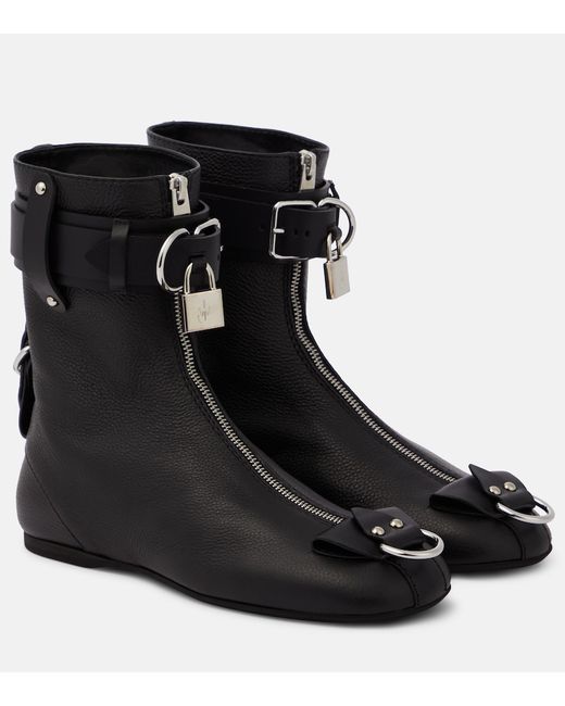 J.W.Anderson Lock leather ankle boots