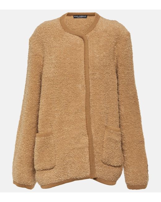 Dolce & Gabbana Cashmere and wool teddy jacket