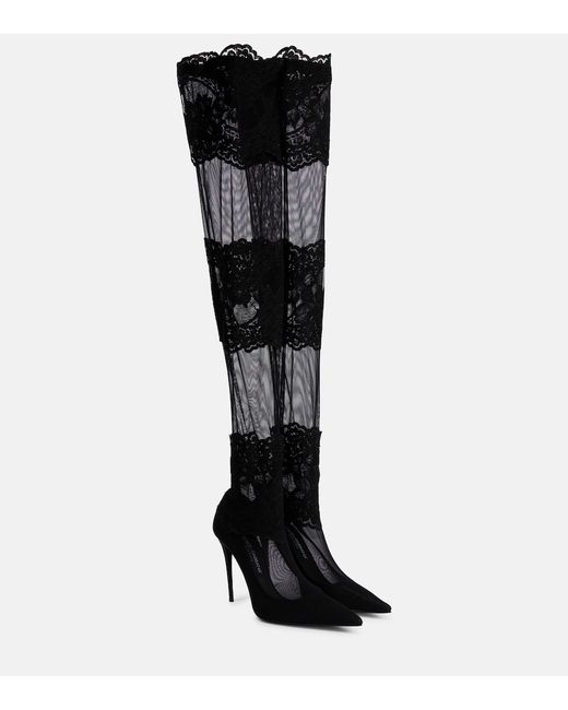 Dolce & Gabbana Over-the-knee sock boots