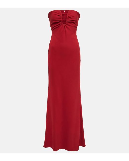 Roland Mouret Strapless cady gown
