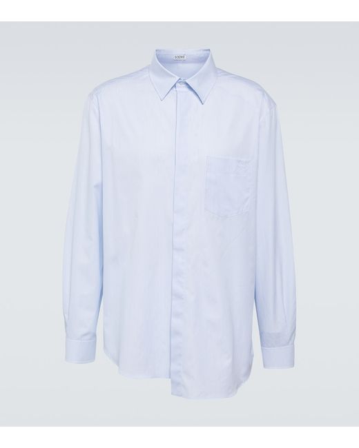 Loewe Asymmetric cotton poplin shirt