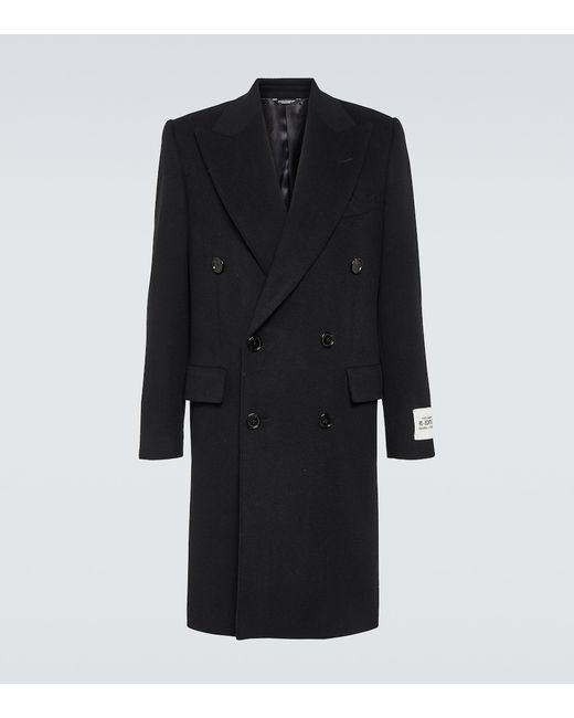 Dolce & Gabbana Double-breasted wool-blend coat