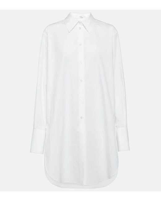 The Row Astrea oversized cotton poplin shirt