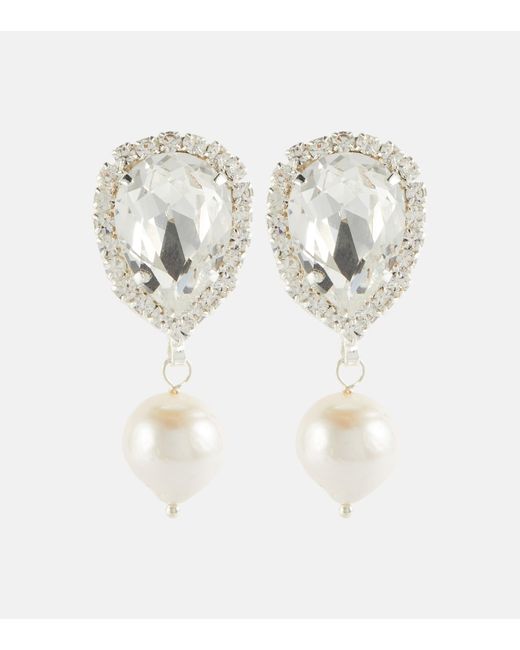 Magda Butrym Embellished pearl earrings