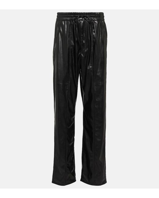 Marant Etoile Brina faux-leather straight pants