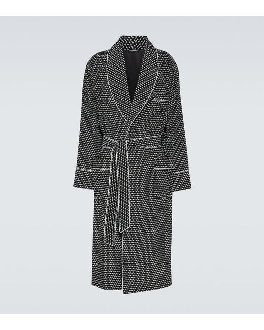 Dolce & Gabbana Printed silk robe