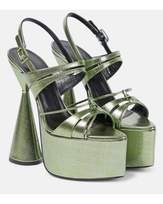 D'Accori Belle leather platform sandals