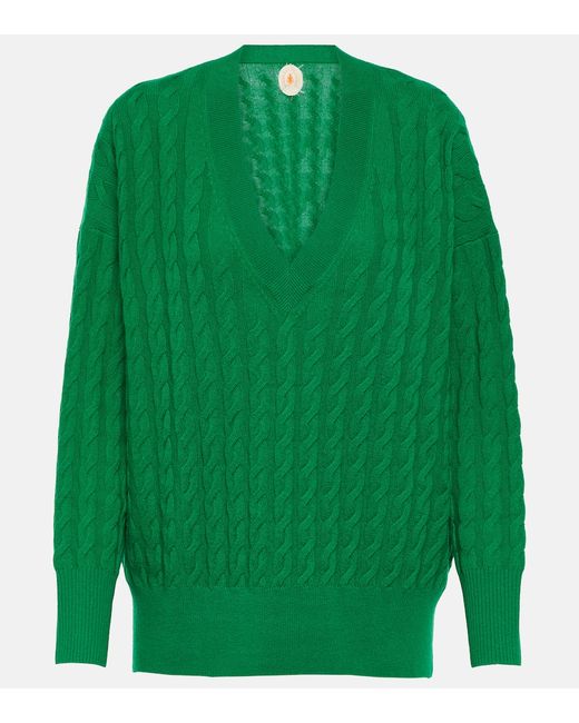 Jardin des Orangers Cable-knit cashmere sweater