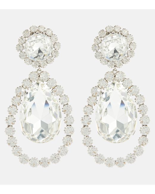 Alessandra Rich Embellished clip-on earrings