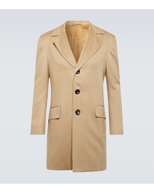 Kiton Single-breasted cashmere coat