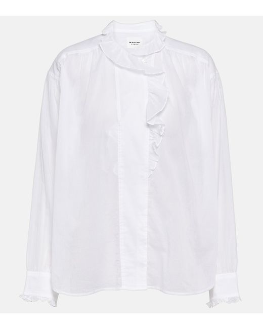Marant Etoile Ruffled cotton blouse