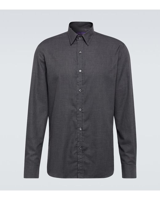 Ralph Lauren Purple Label Chalkstripe cotton shirt