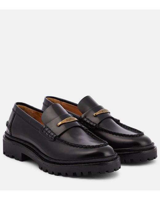 Isabel Marant Frezza leather penny loafers