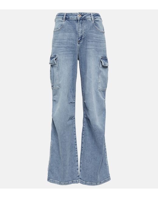 Ag Jeans High-rise wide-leg cargo jeans