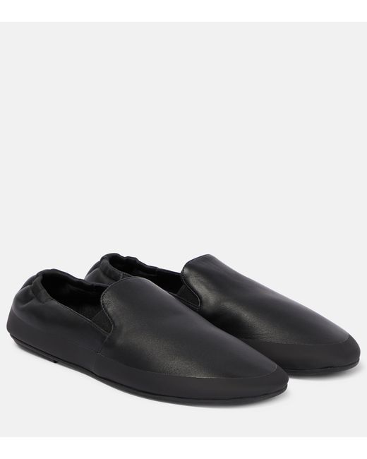 The Row Tech leather loafers