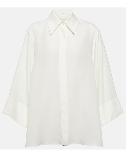 The Row Malvina silk shirt