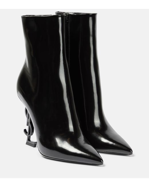 Saint Laurent Opyum 110 leather ankle boots