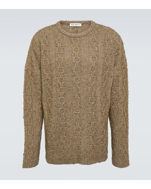 Our Legacy Aran wool-blend sweater
