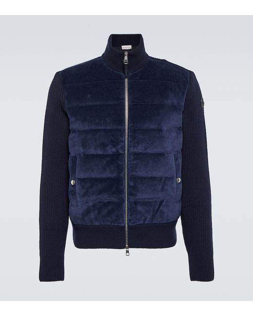 Moncler Corduroy wool down jacket