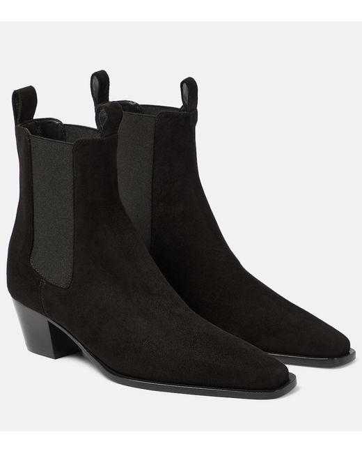 Totême The City suede ankle boots