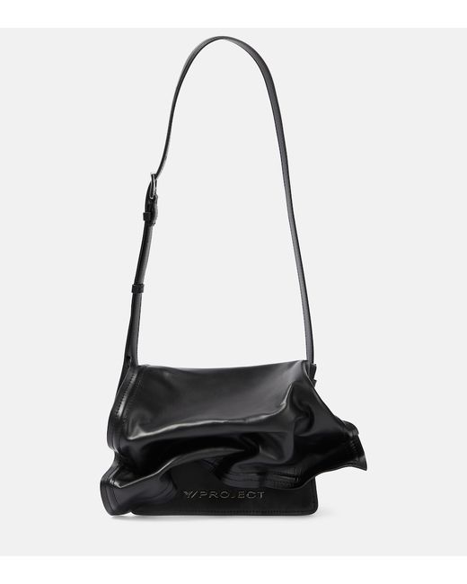 Y / Project Wire Small leather crossbody bag
