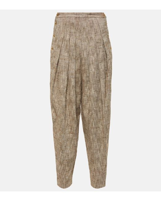 Loro Piana Asael silk cotton and hemp pants