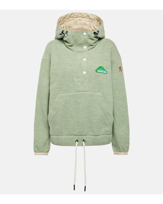 Moncler Grenoble Appliqué fleece hoodie