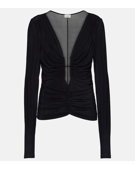 Isabel Marant Laura ruched jersey top