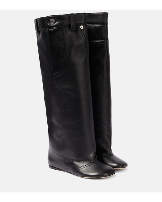 Loewe Toy leather knee-high boots