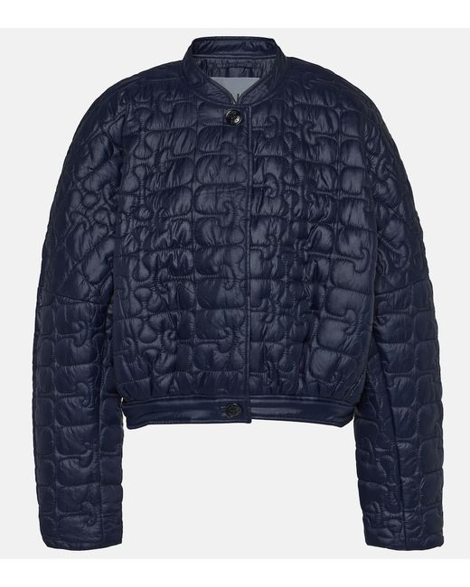 Ganni Quilted cropped jacket