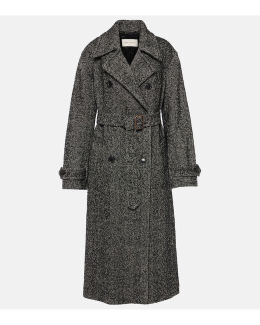 Dries Van Noten Ronas wool-blend trench coat