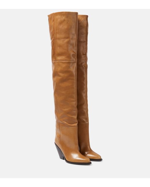 Isabel Marant Leather over-the-knee boots