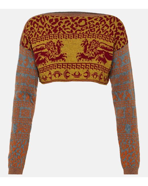 Vivienne Westwood Wool-blend animal print sweater