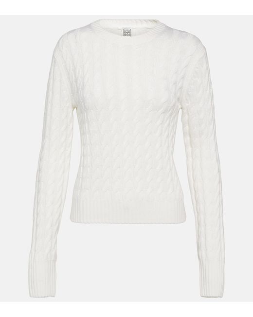Totême Cable-knit wool sweater