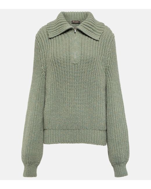 Loro Piana Darwin cashmere half-zip sweater